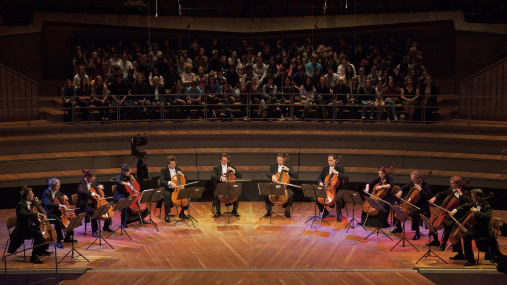 Los 12 violonchelistas de la Filarmónica de Berlín