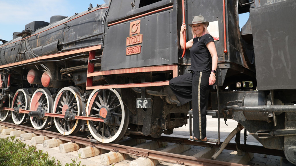 Antigua Grecia en tren