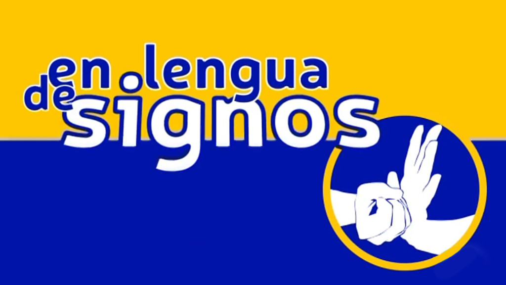 En lengua de signos