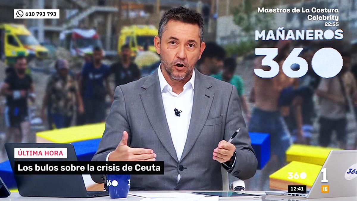 Javier Ruiz desmonta en 'Mañaneros' la falsa acusación de Hermann Tertsch contra TVE