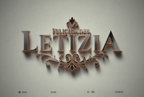 Felicidades, Letizia