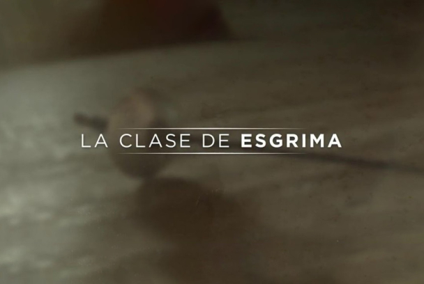 La clase de esgrima