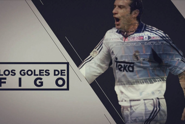 Todos los goles de Figo en LaLiga