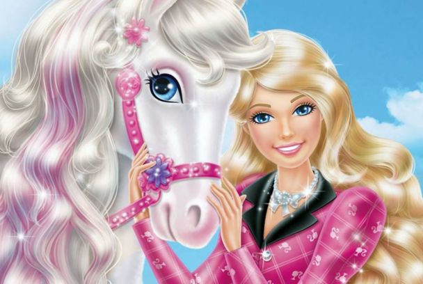 Barbie y sus hermanas en una aventura de caballos