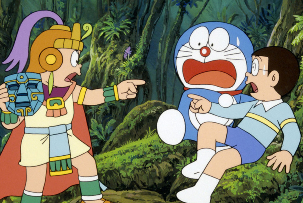 Doraemon viaja al mágico mundo de las aves