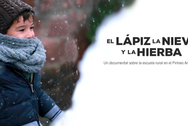 El lápiz, la nieve y la hierba