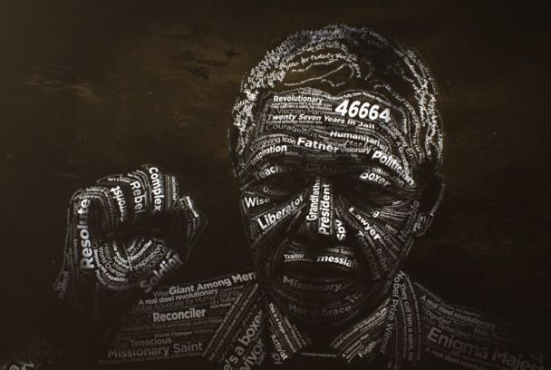Nelson Mandela redibujado