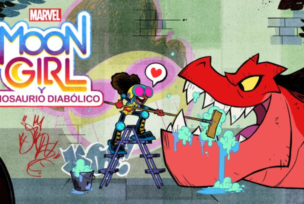La Chica Luna de Marvel y el Dinosaurio Diablo